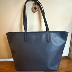 Kate Spade Tanya Constellation Blue Leather Tote
